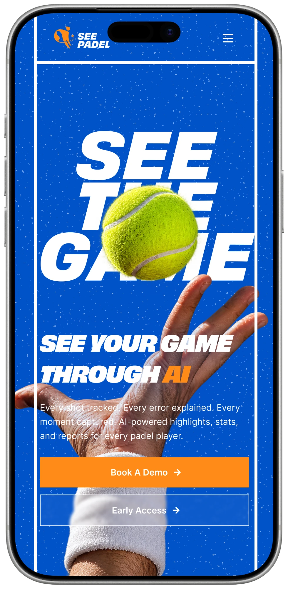 SEE Padel on mobile